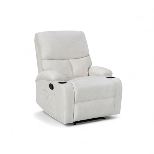 كرسي أسترخاء مخمل مع حامل أكواب