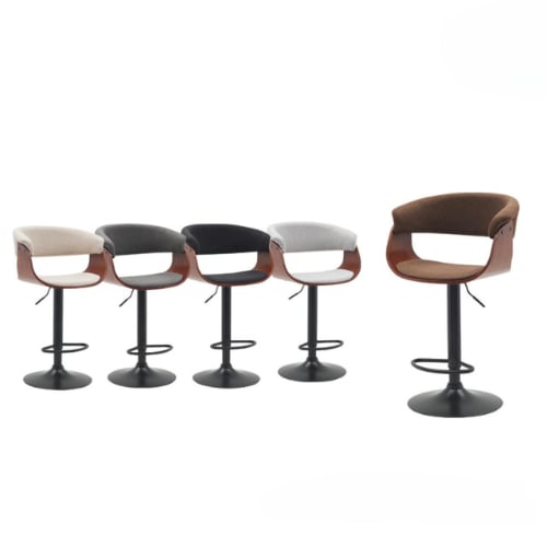 كرسي بار دوار قابل لتعديل الأرتفاع