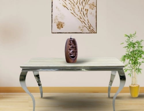 طاولة ستيل رخام تصميم ملكي