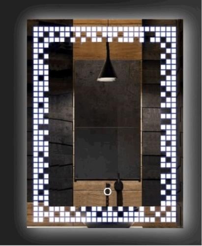 مرايا ليد 60×80 سم ابيض