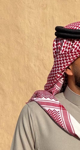 شماغ كشميري احمر غامق سوبر ترمه