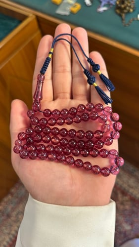 مسباح زعفران بني شفاف