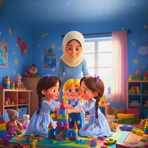 ثلاث زهرات في بيتٍ واحد