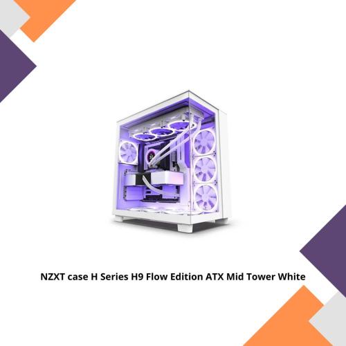 NZXT case H Series H9 Flow Edition ATX Mid Tower W...