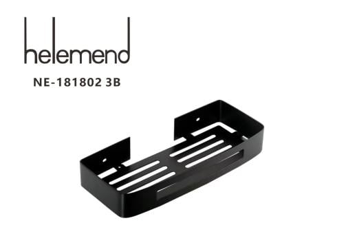 رف استيل 30 سم اسود من شركة helemend 181802 3B