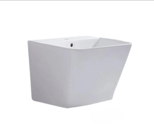 مغسلة بورسلان أبيض مربع معلق 50 سم بدون مراية تيفا...