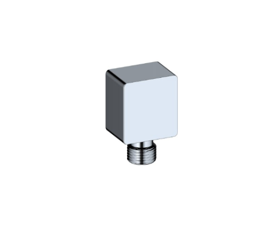 وصلة كوع جداري كروم مربع Outlet