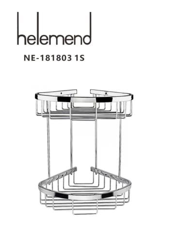 رف زاوية استيل كروم من شركة Helemend 181803 1S