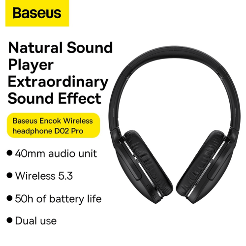 سماعة الرأس اللاسلكية Baseus ENOCK D02 Pro
