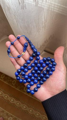 Tasbih Fatoran (navy mixed color) carving Khalid workshop