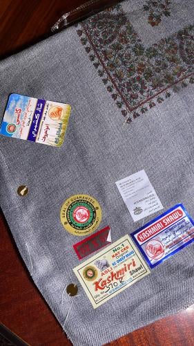 Kashmiri shawl, Abu Kharouf, gray color