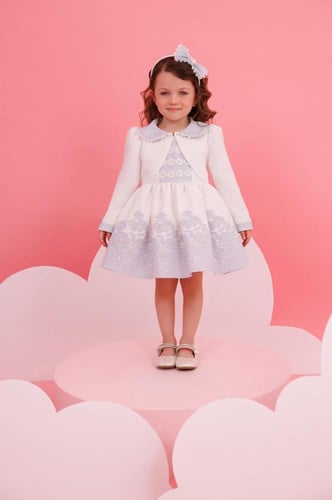 فستان أطفال أستر + اكسسوار شعر