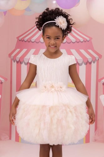 فستان أطفال تيانا + اكسسوار شعر