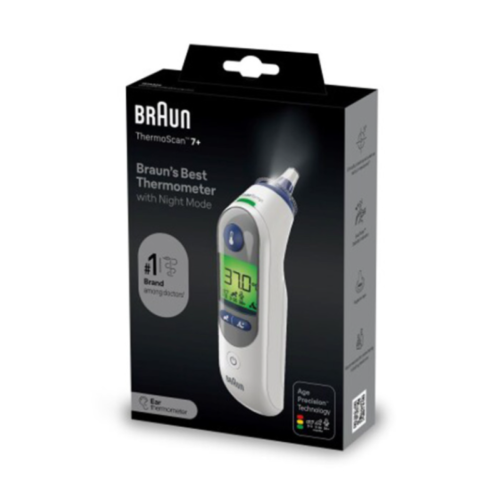 Brown infrared thermometer device for measuring te...