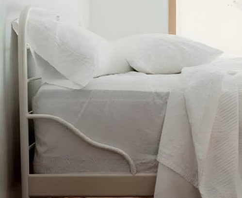 White single bed sheet set