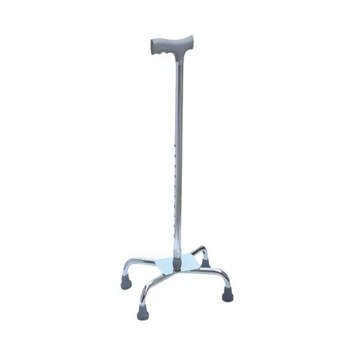 A cane with a four-legged base