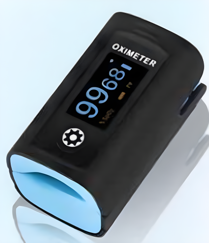 Small oxygen measurement device, colored screen