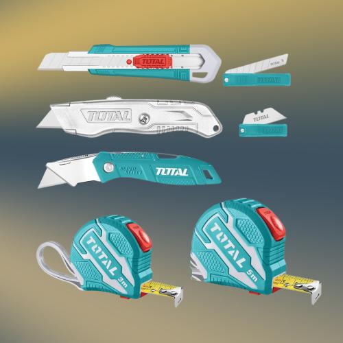 طقم مشارط وامتار توتال TOS23034