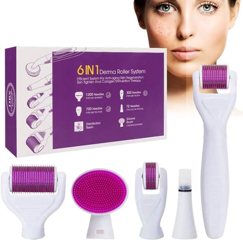 ديرما رولر 6 في 1 للعناية بالبشرة