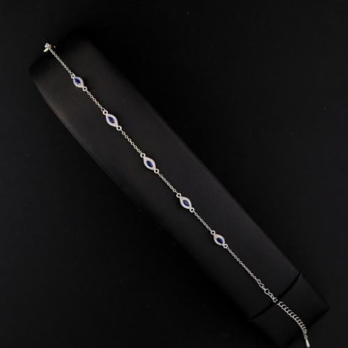 سواره نسائية لون مكس ازرق+ فضي فاخرة ABH-7118 /6M