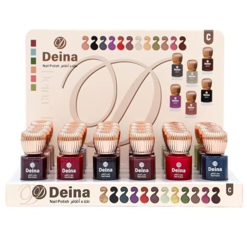 استاند طلاء اظافر 24 قطعة بألوان مميزه