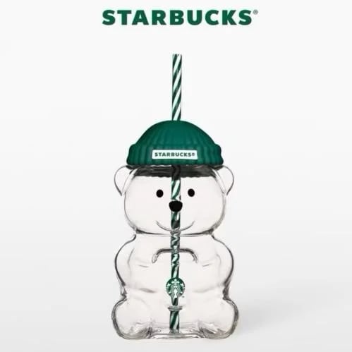 مق كوب الدب الزجاجي ستاربكس بِـ لونين Starbucks bearista