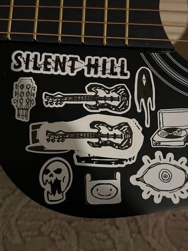 Cool Guitar Sticker