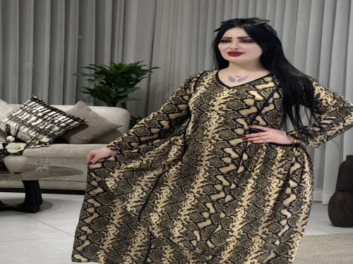 جلابية حرير بودرة
