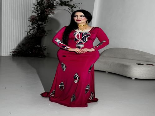 فستان استرتش كرستال فوشي
