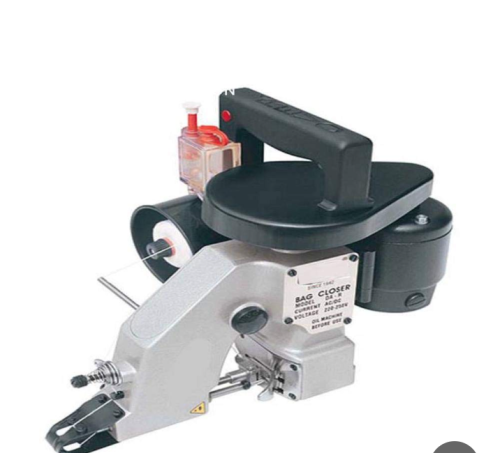 Sewing machine for burlap and plastic bags