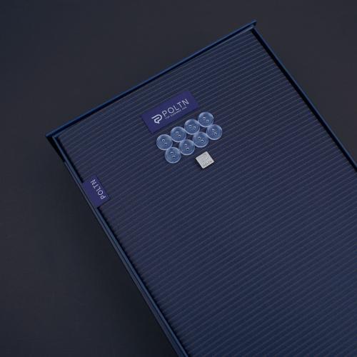 بوكس بولتن قماش شتوي مقلم كحلي