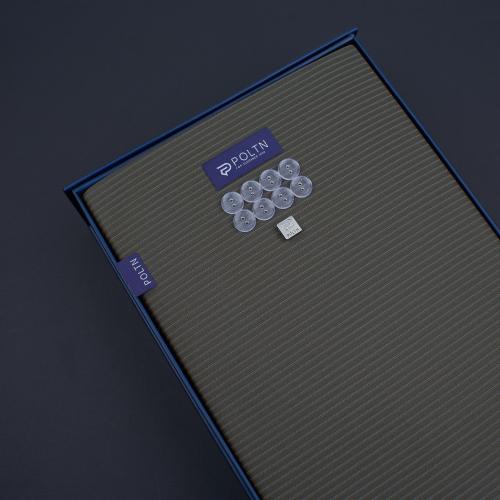 بوكس بولتن قماش شتوي مقلم كموني