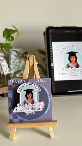 بروش تخرج بيضاوي