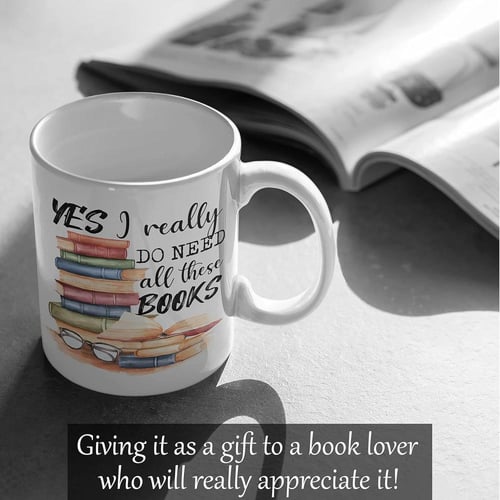 كوب قهوه بتصميم لعشاق الكتب - شكل 2