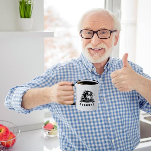 كوب قهوة بتصميم مضحك للجد - 11 أونصة - شكل 8