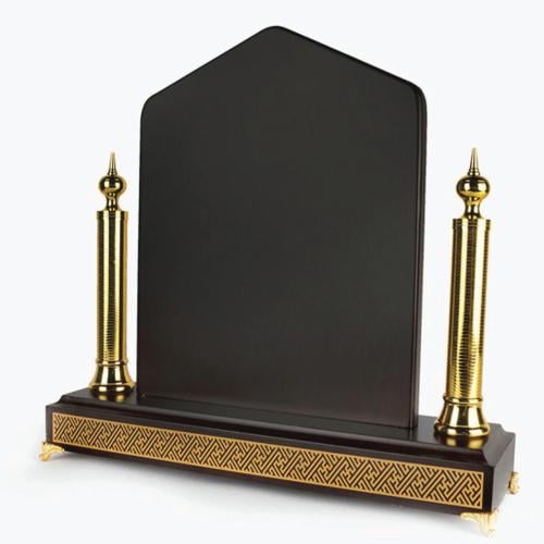 درع خشبي عمودين ذهبي