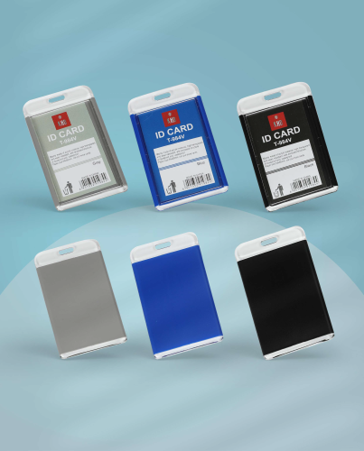 حامل بطاقة بالوان مختلفة