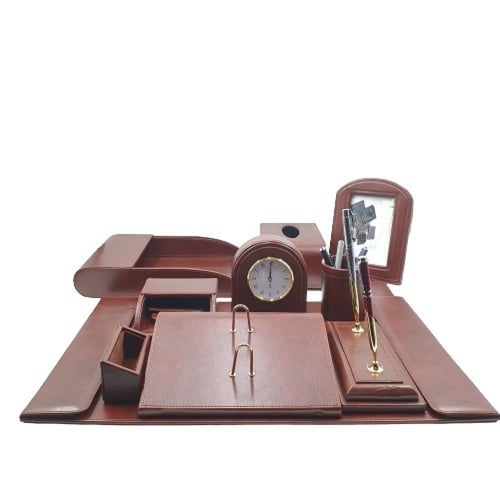 طقم مكتب فاخر جلد