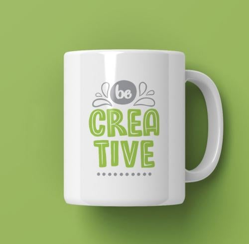 كوب Be creative طباعة سبلميشن 50 حبة - قابل للطباع...