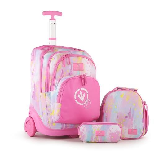 شنطة مدرسيه روكي ترولي ماركة Three M | شنطة و لانش...