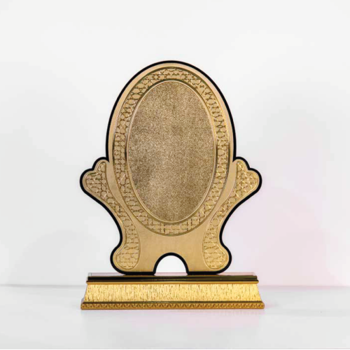 درع اكريليك استيكر بيضاوى