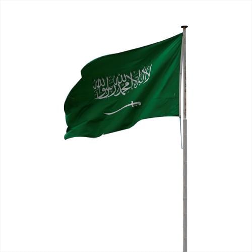 علم السعودية خارجي مقاس 100*150متر