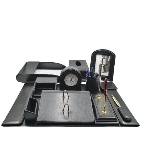 طقم مكتب فاخر جلد