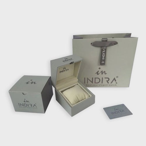 ساعة نسائية انديرا استيل بلون فضي و ذهبي