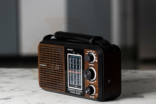 راديو متنقل قابل لشحن يدعم البلوتوث OMR1239BT