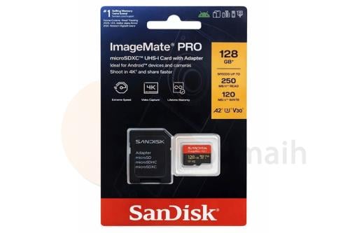 SanDisk 128GB ImageMate Pro microSDXC Memory Card 4K