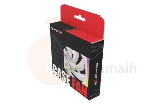 SPEAR SF452 COOLING FAN PC CASE ARGB White