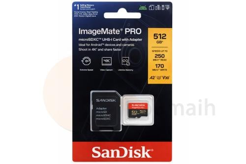 SanDisk 512GB ImageMate Pro microSDXC Memory Card 4K