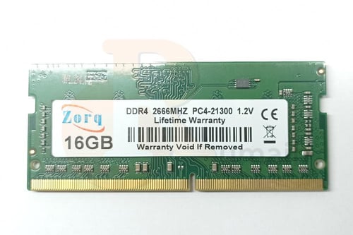ذاكرة رام لابتوب Zorq DDR4 2666MHZ 16GB