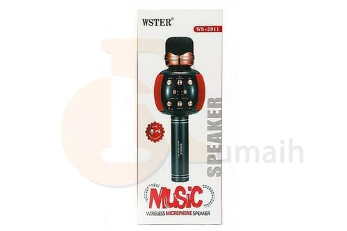WSTER WS-2911 Wireless Microphone Speaker - RED